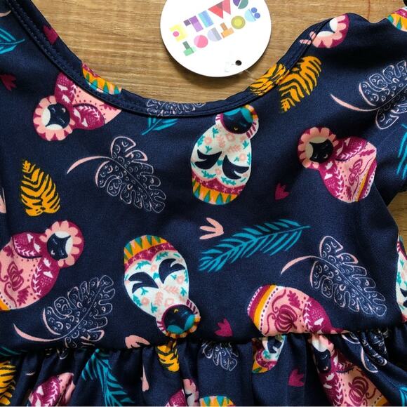 Dot Dot Smile Girls' Dress Russians Dolls Blue Size 2T - Picture 3 of 5